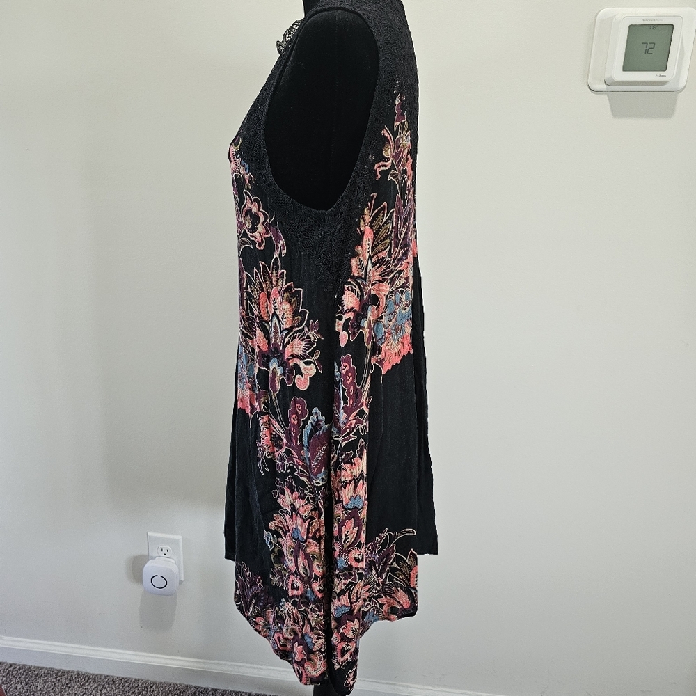 Intimately Free People Marsha Trapeze Swing Slip  Dress Size Medium Whimsigoth - Picture 4 of 12